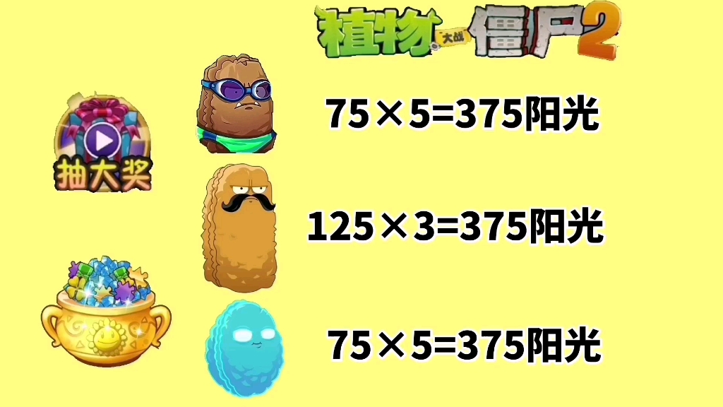 植物大战僵尸:375阳光的原始坚果墙,高坚果和全息坚果,谁最强?