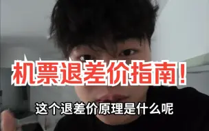 Download Video: 机票太贵可以退差价？可以退几百甚至上千！暑假出行坐了飞机的必看！