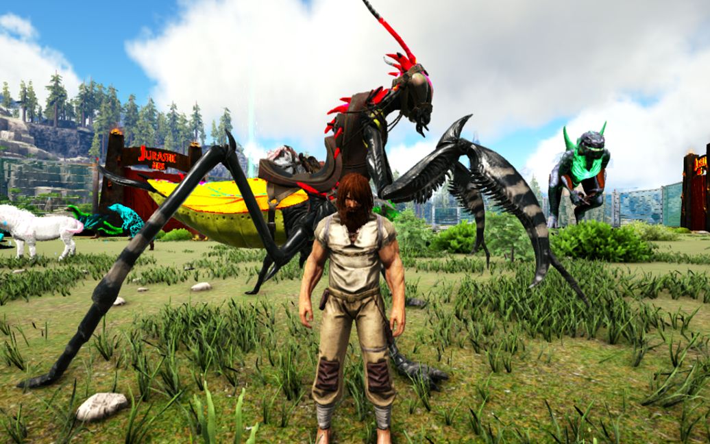 方舟生存进化:瓦尔盖罗 44 泰克霸王龙和新老大巨型螳螂