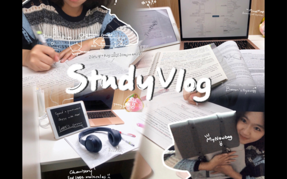 studyvlog|物化生&经济&心理学AP|学习%生活哔哩哔哩bilibili