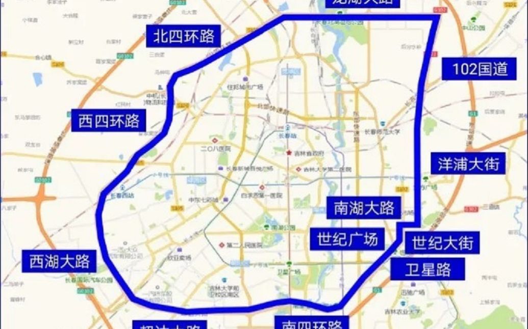 长春市环线图图片