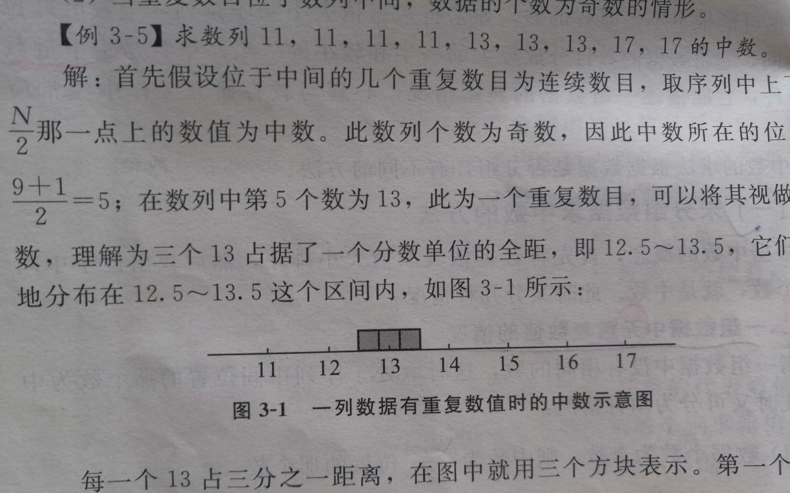 [图]心理学考研/312统考/心理统计学：中数的计算