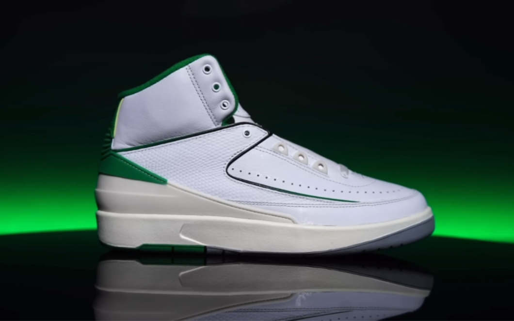 air jordan 2代 lucky green 白绿|weartester