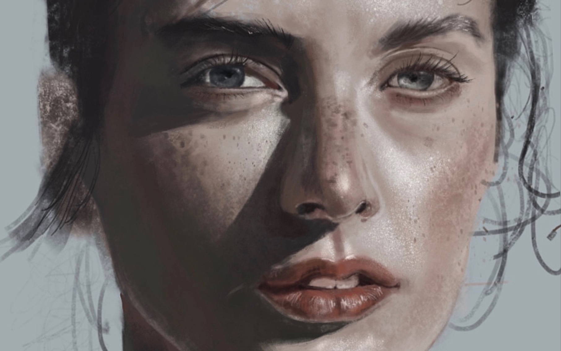 【procreate】厚涂色块起型时有多丑?别害怕,硬着头皮画下去你也可以!