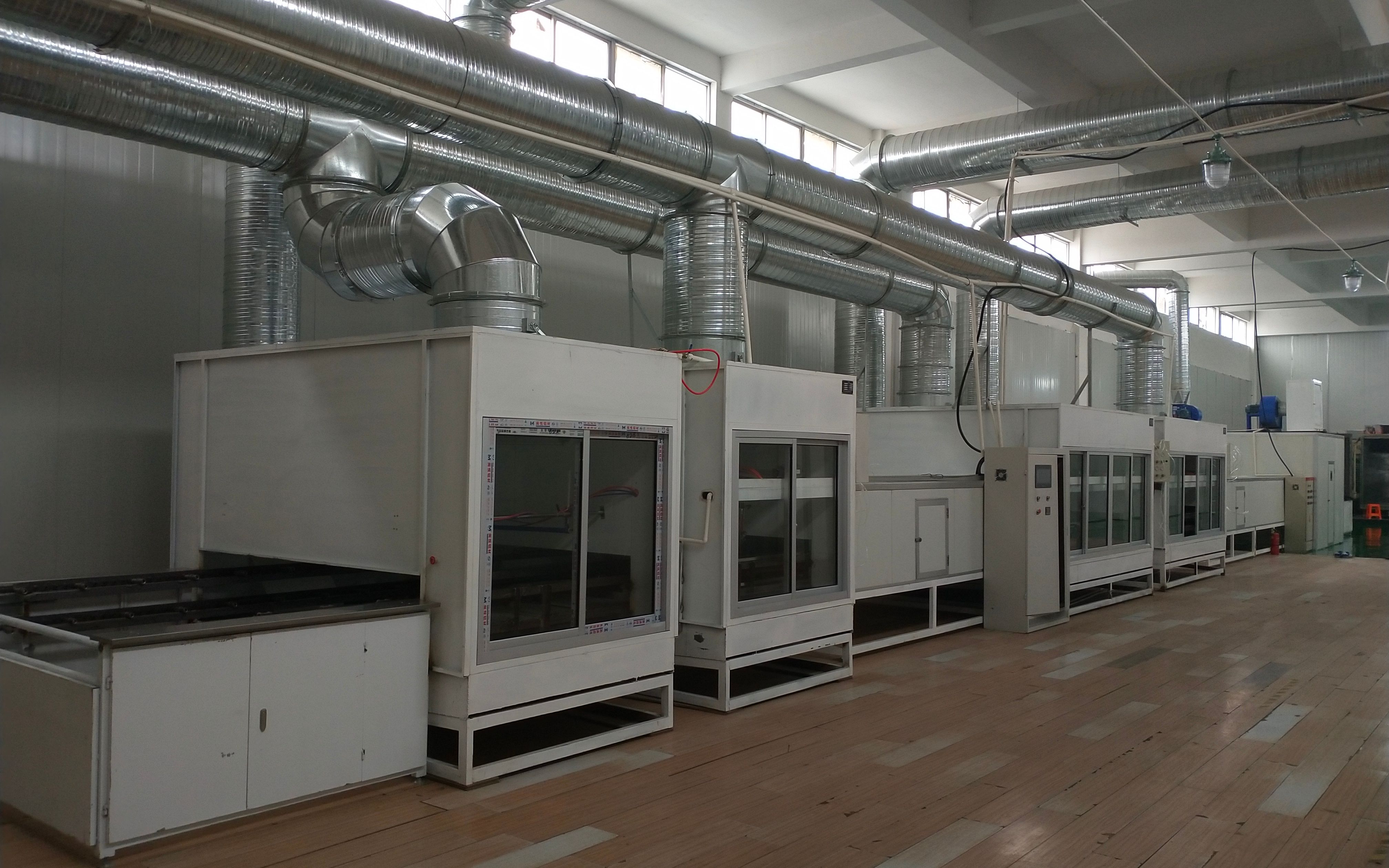 平面在线往复机喷漆机五金喷油线双轴在线喷涂设备自动涂装生产线