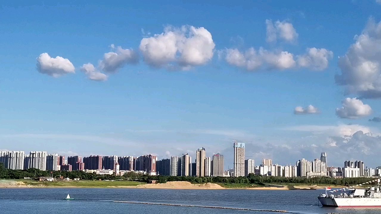 用华为手机延时摄影,拍赣江仙气飘飘华为nova5ipro