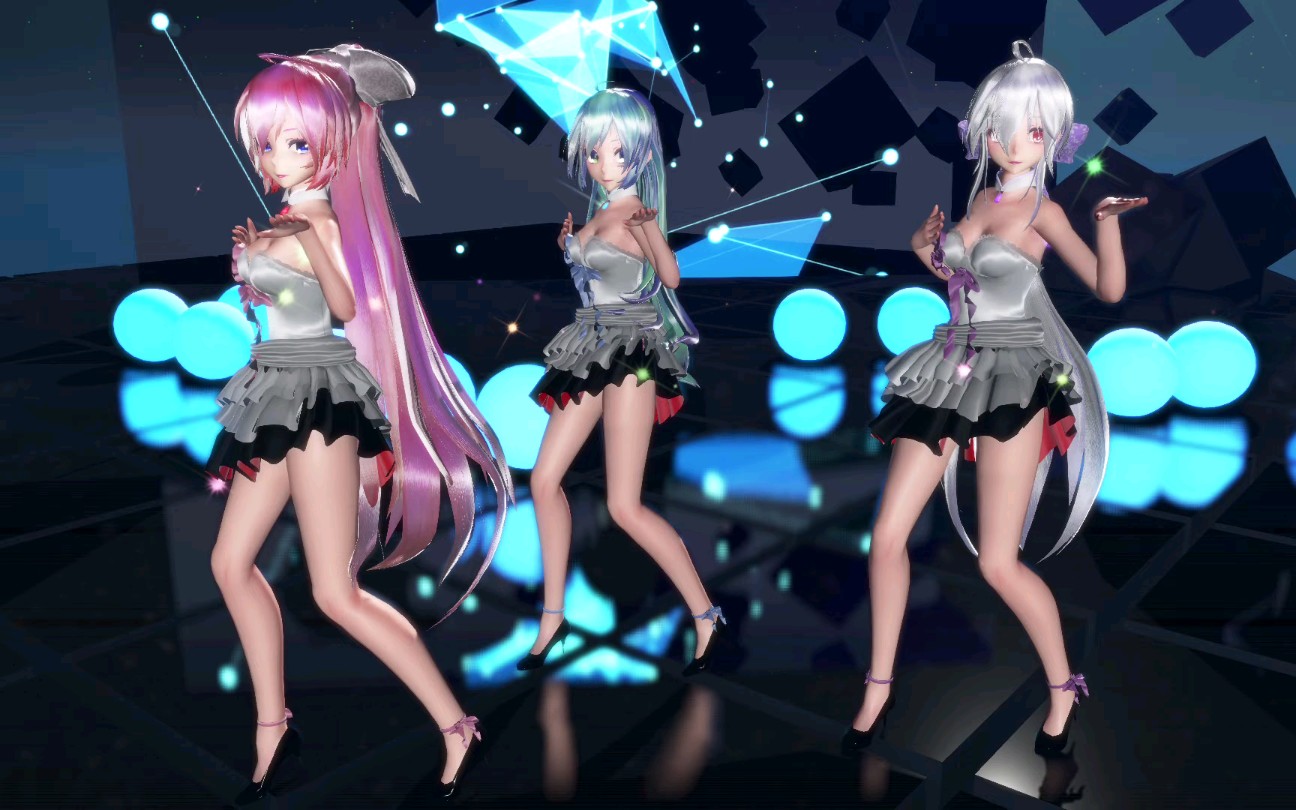 mmd 弱音 巡音 初音 4k60fps