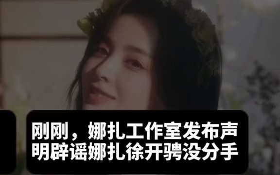 娜扎工作室发布声明辟谣娜扎徐开骋没分手哔哩哔哩bilibili