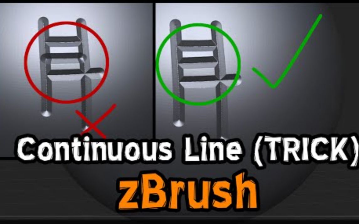 zbrush 技巧 如何刻线不重叠!完美刻槽哔哩哔哩bilibili