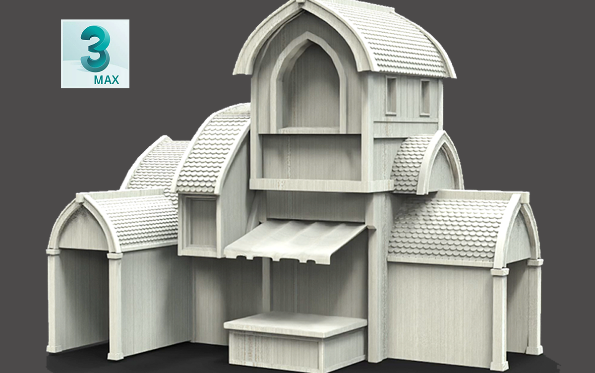 3dmax欧式建筑,房屋建筑模型教程,高精度还原房子模型