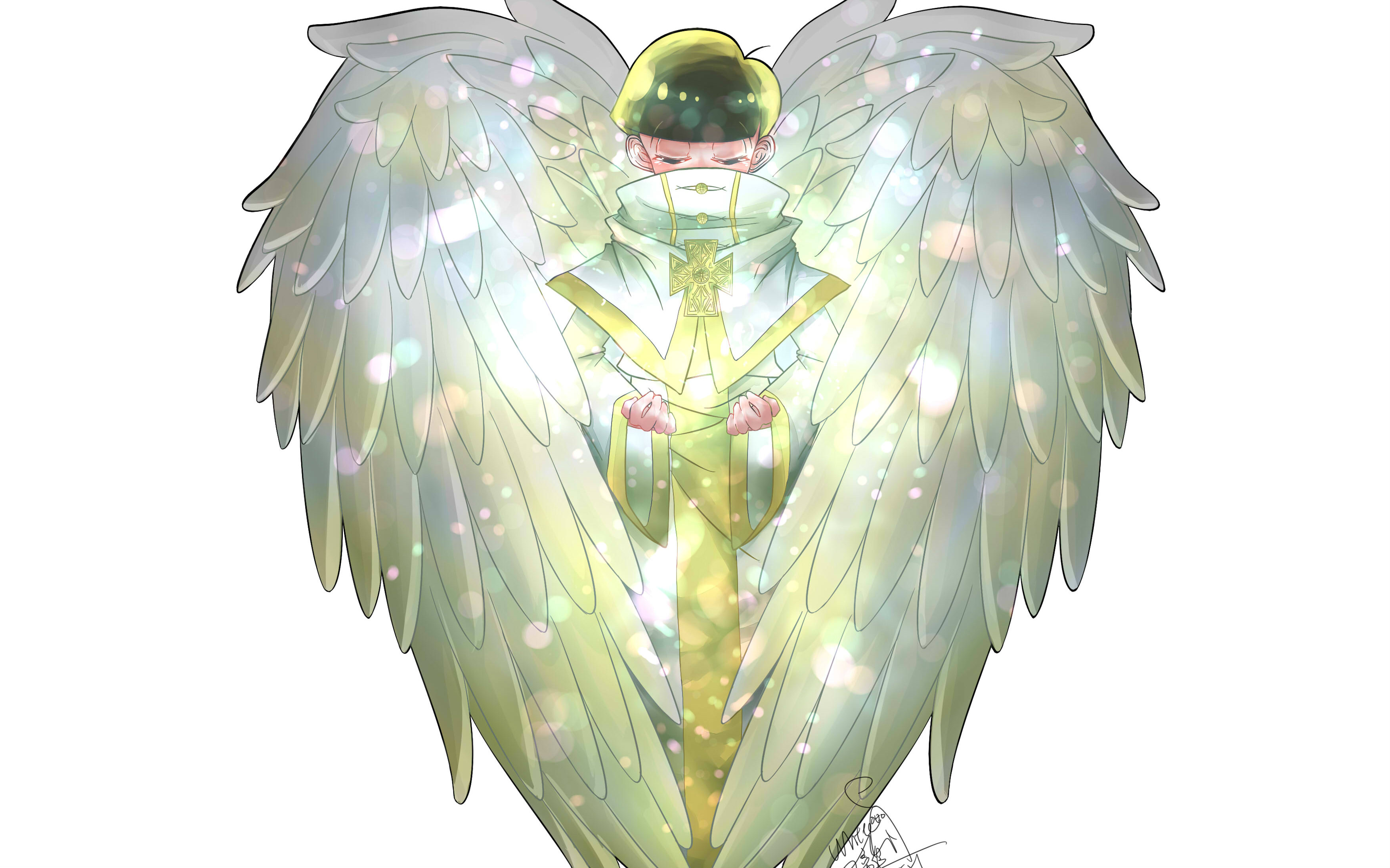 【白离】缩时绘图-天使十四松【宗教松】