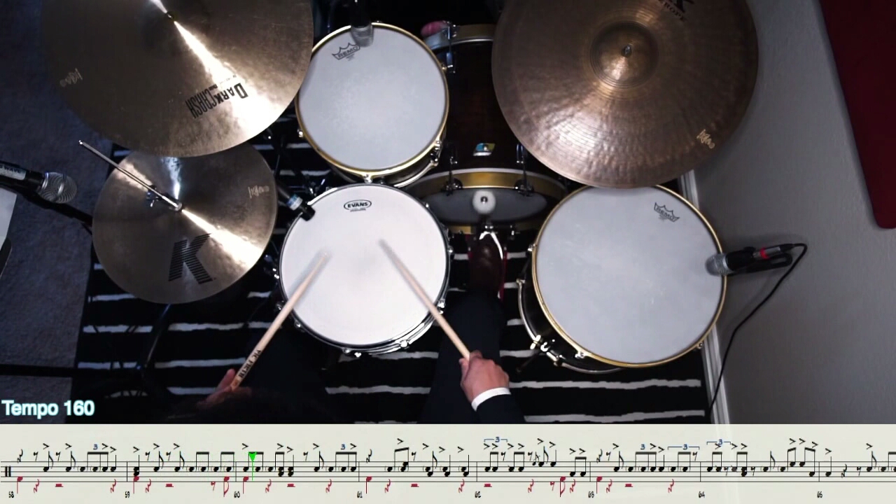 [图]Dave Brubeck - Take Five / Drum solo Transcription