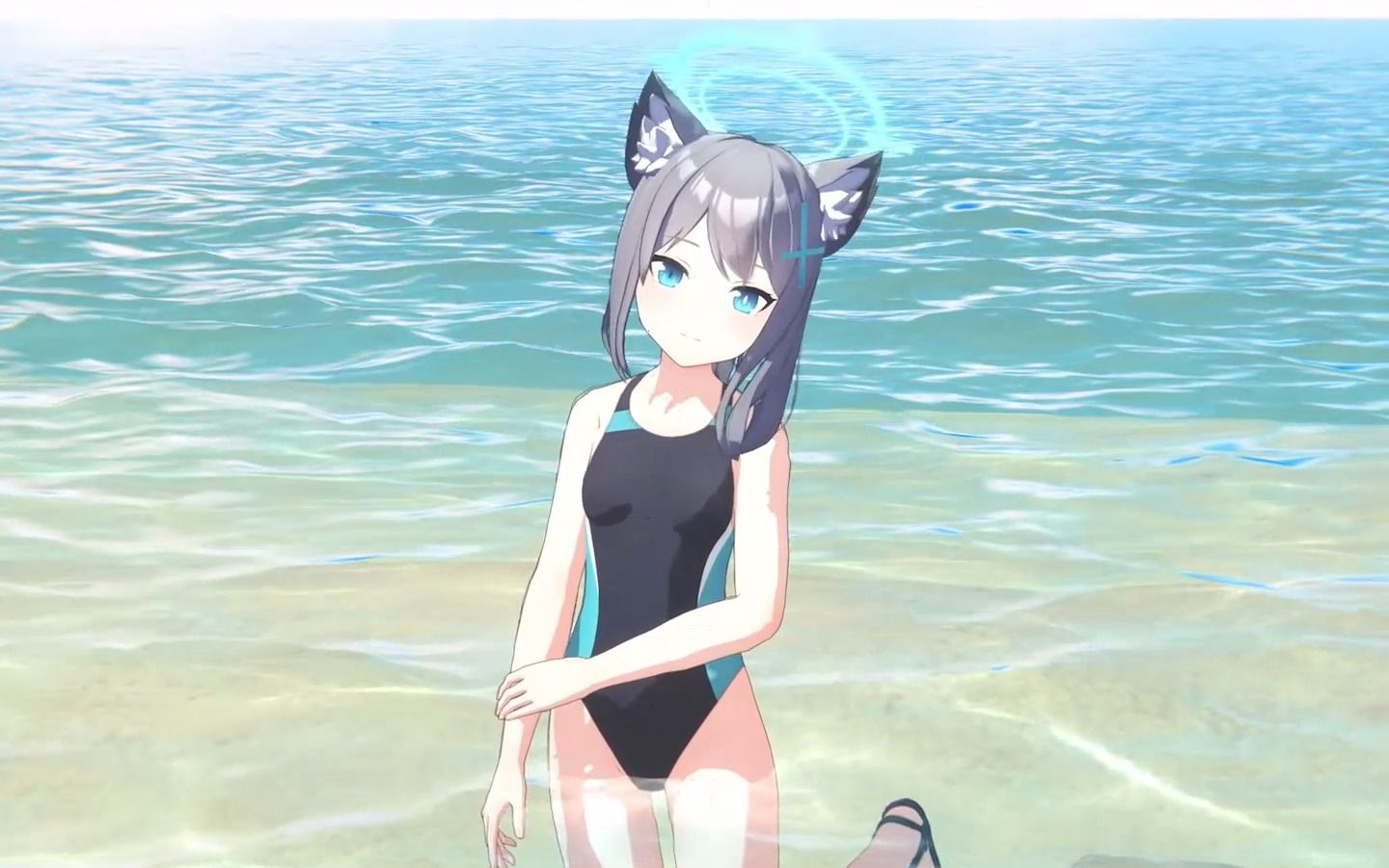 【碧蓝档案】comic market 特别动画 戏水(白子) #c