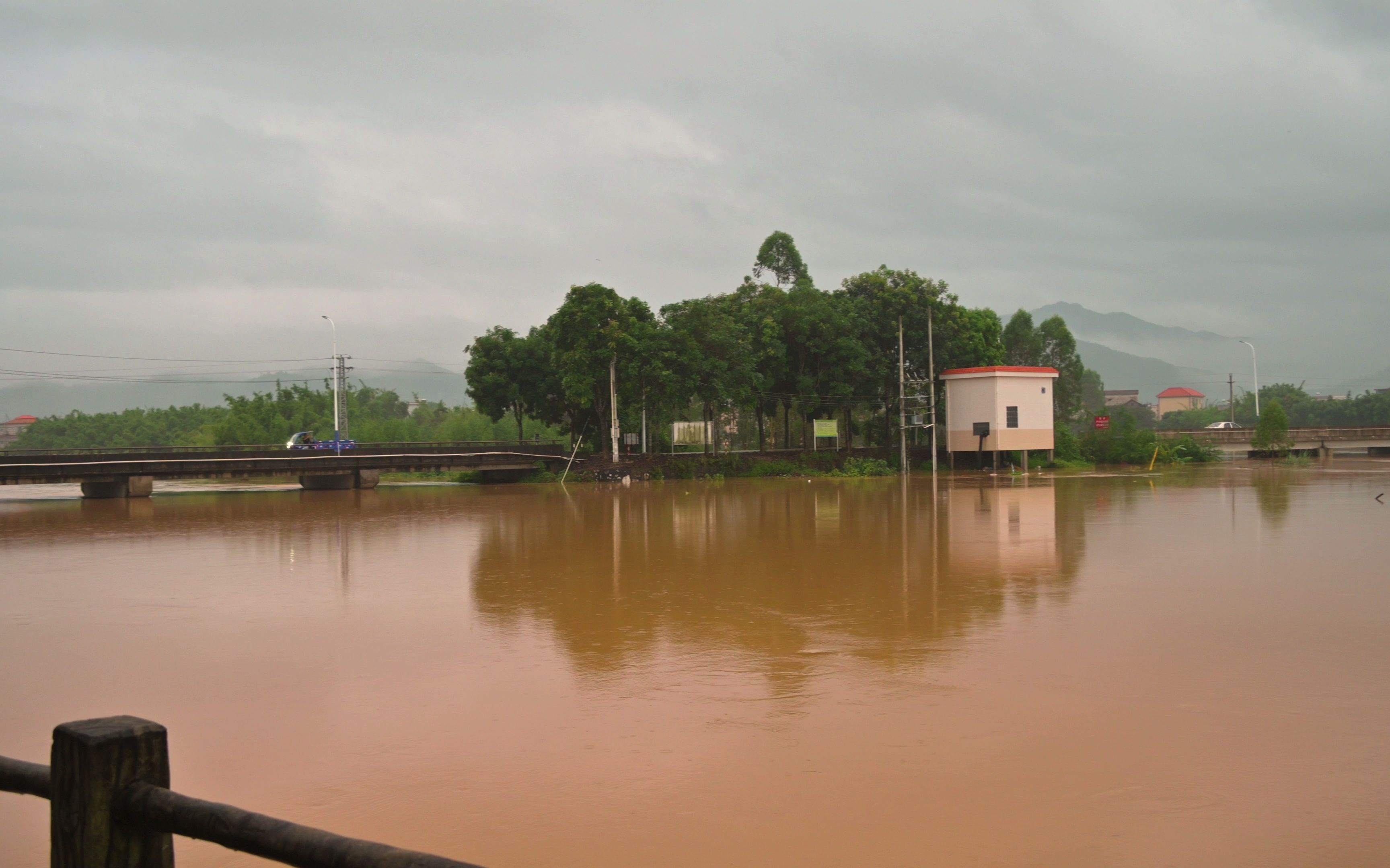 惠州博罗公庄镇洪水袭来