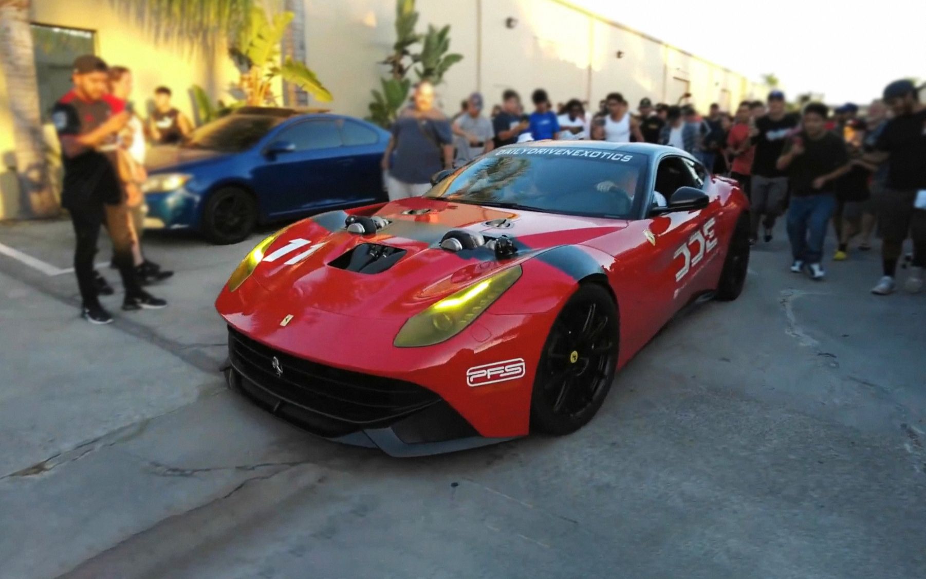 v12双涡轮增压1500马力:法拉利f12 berlinetta改装版