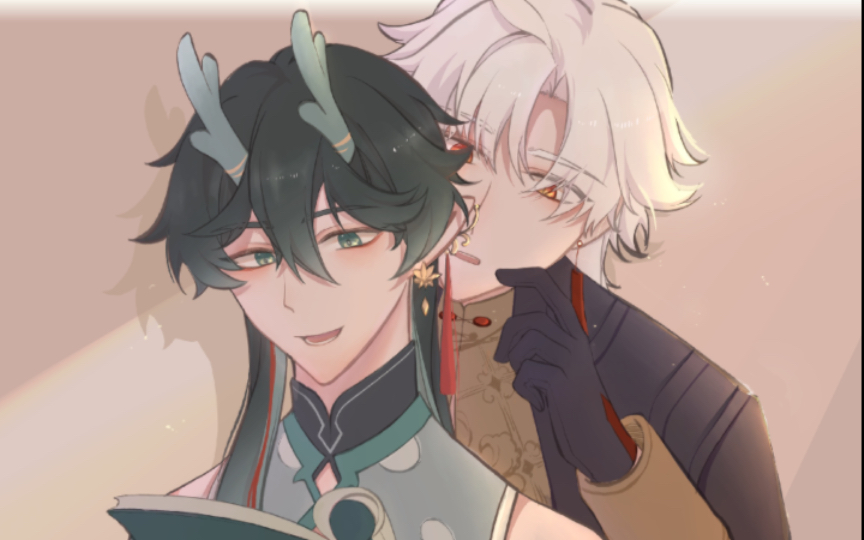 【刃恒】星月组束发去蹭饭(bushi