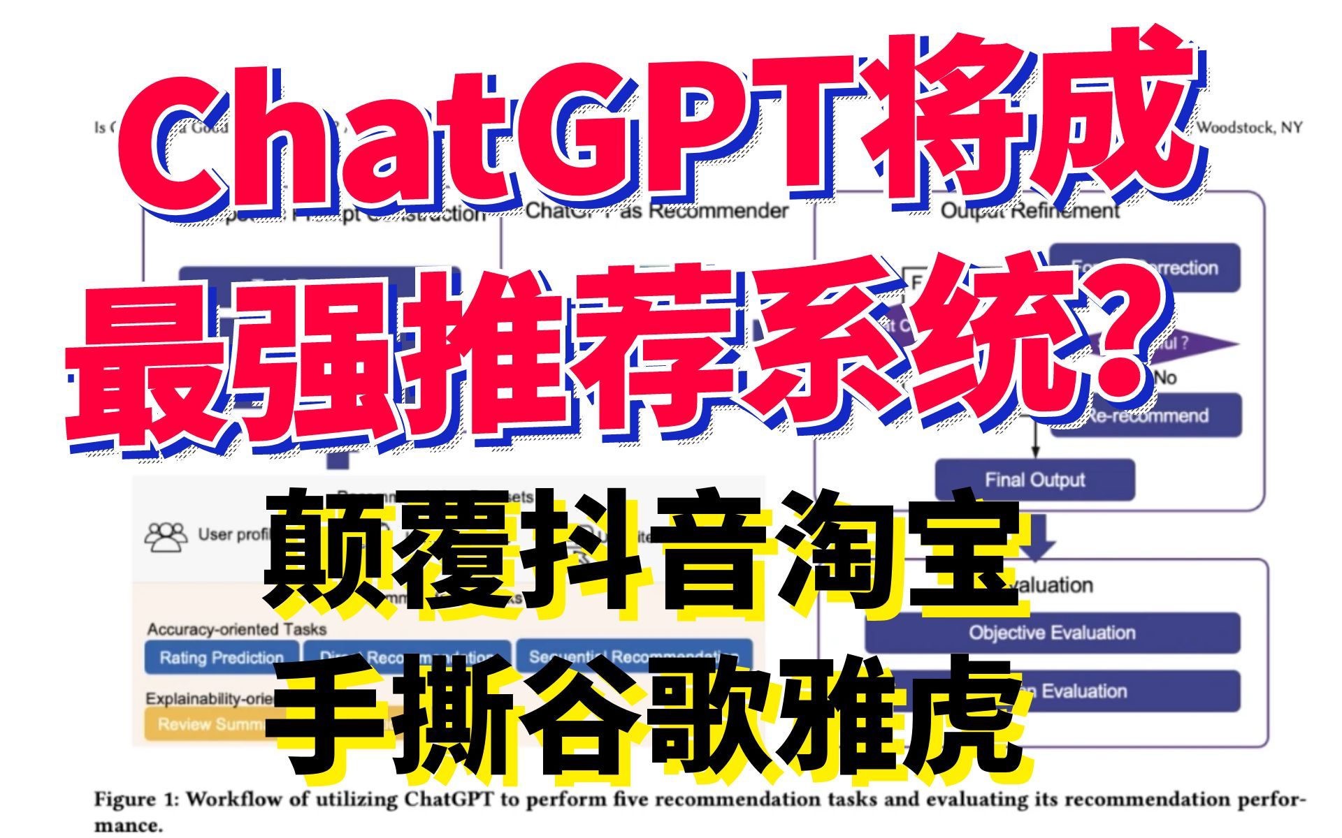 ChatGPT会成为最强推荐系统?阿里亲自下场,GPT推荐系统性能测评最新出炉!哔哩哔哩bilibili