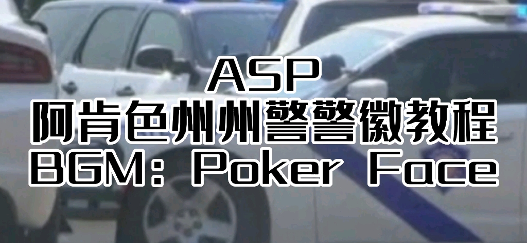 ASP阿肯色州州警警徽教程(carparking)哔哩哔哩bilibili