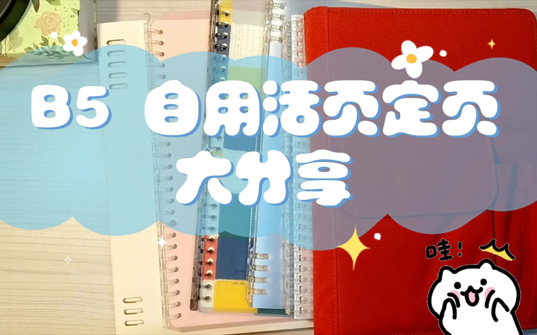 [Be up 0014 cp] B5自用活页定页大分享哔哩哔哩bilibili