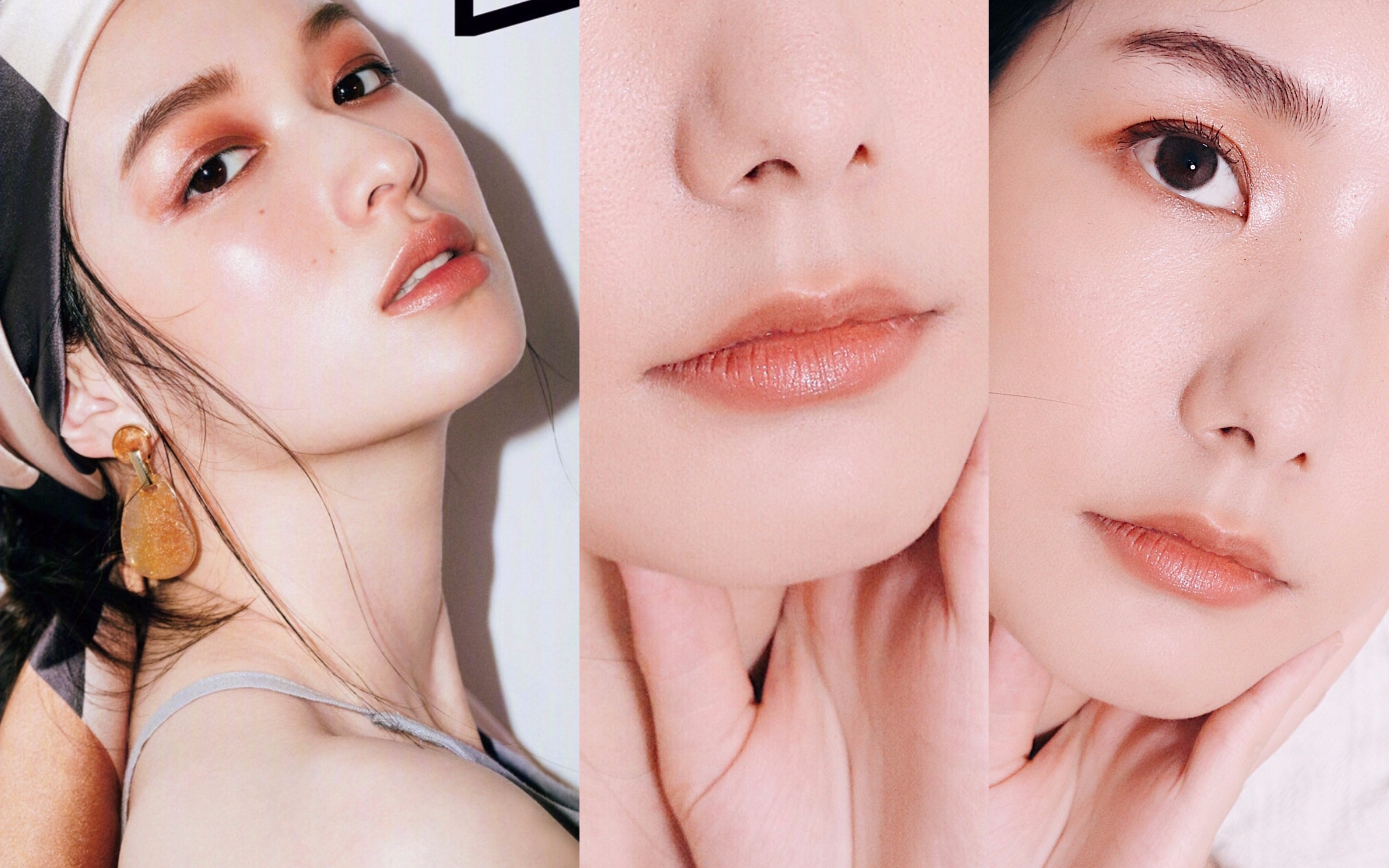 森绘梨佳防妆夏日清透棕色系妆容