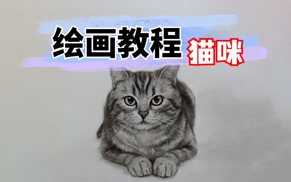【绘画教程】超可爱的猫咪画法|素描|手绘