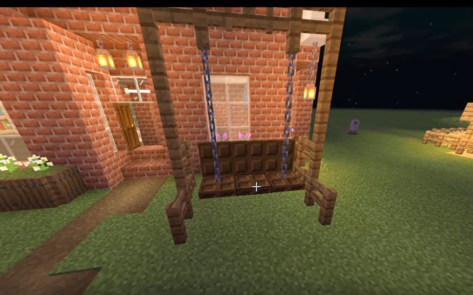 【minecraft】如何做一个秋千_哔哩哔哩_bilibili