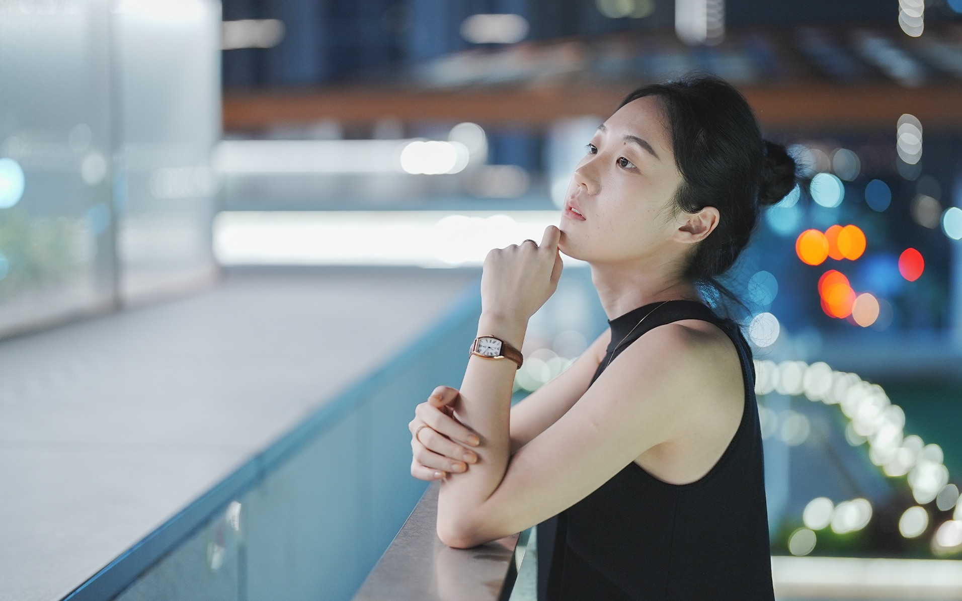 索尼50 1.2gm〗夜景人像实拍直出