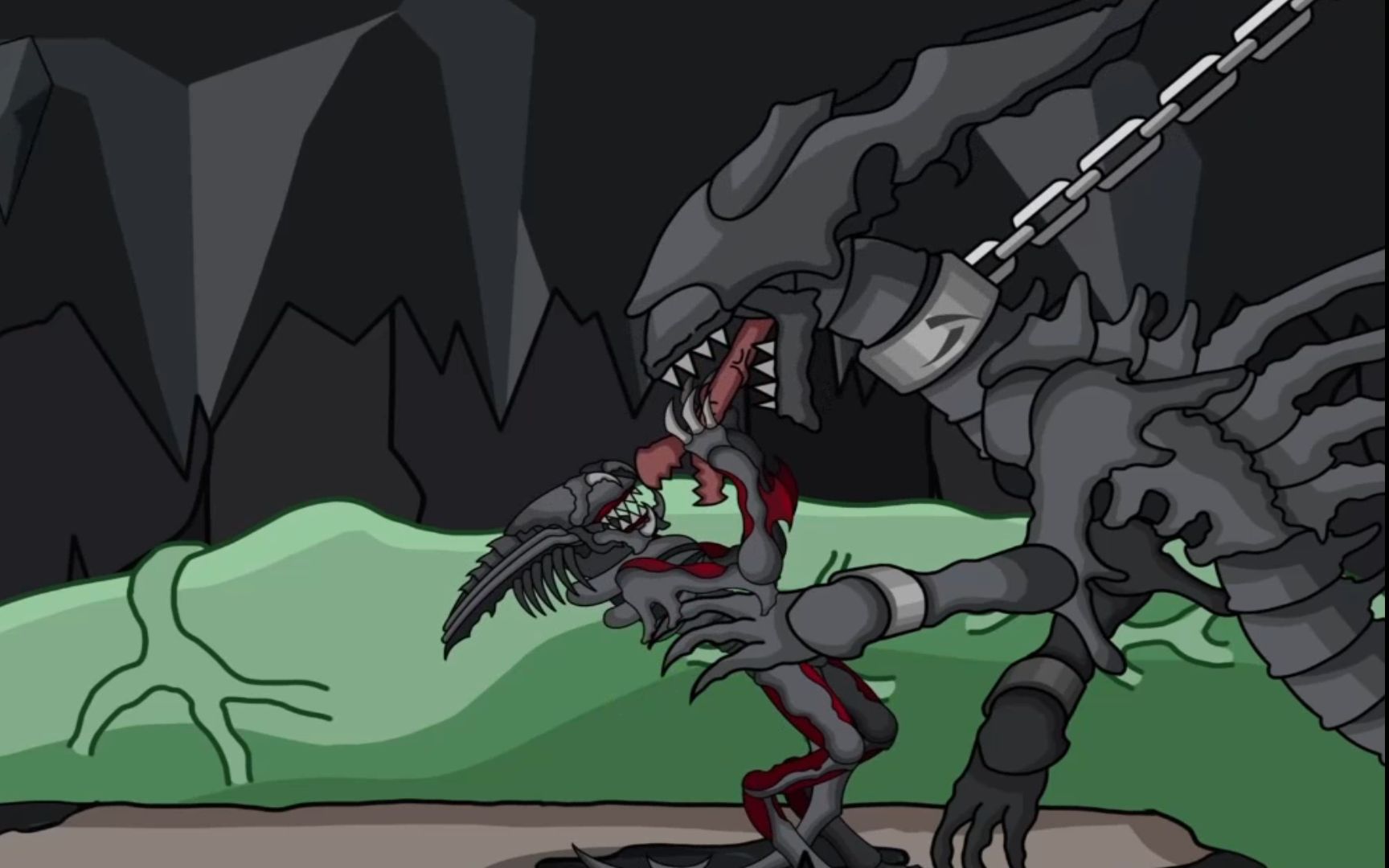 【异形铁血】混种大战异形皇后:旧王陨落,新王登基