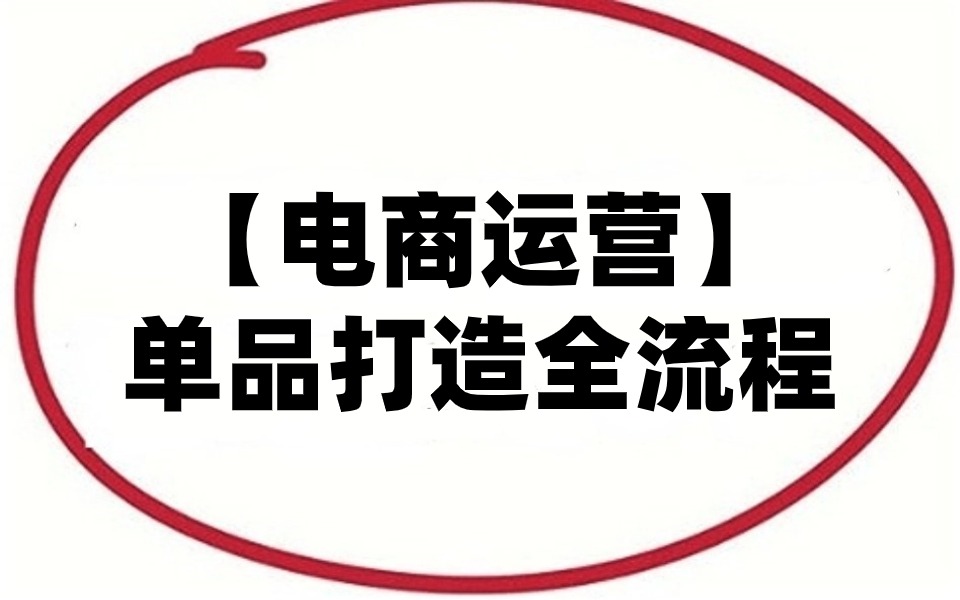 【电商运营】单品打造全流程,实操细节目标制定,整体节奏操作!!淘宝运营|淘宝开店|新手开网店|电商运营|副业兼职创业哔哩哔哩bilibili