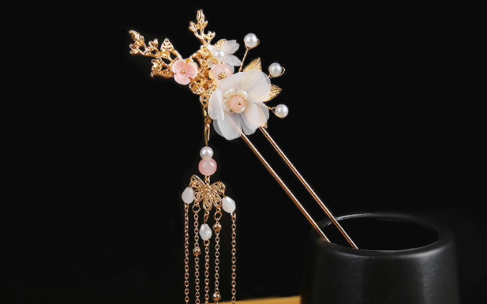 小美好10之古风发簪流苏金步摇