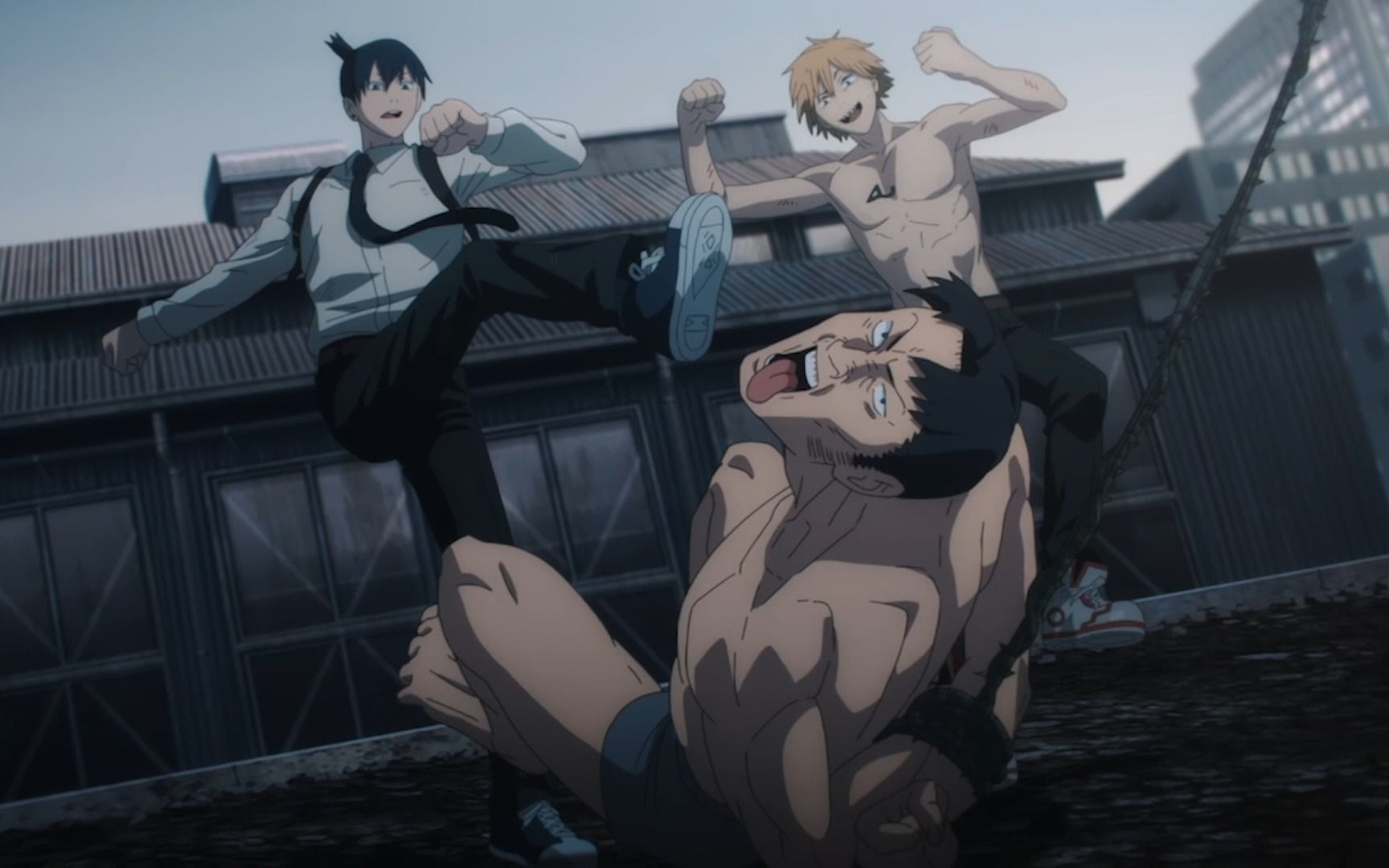 电次和早川秋的踢蛋大赛!【电锯人】