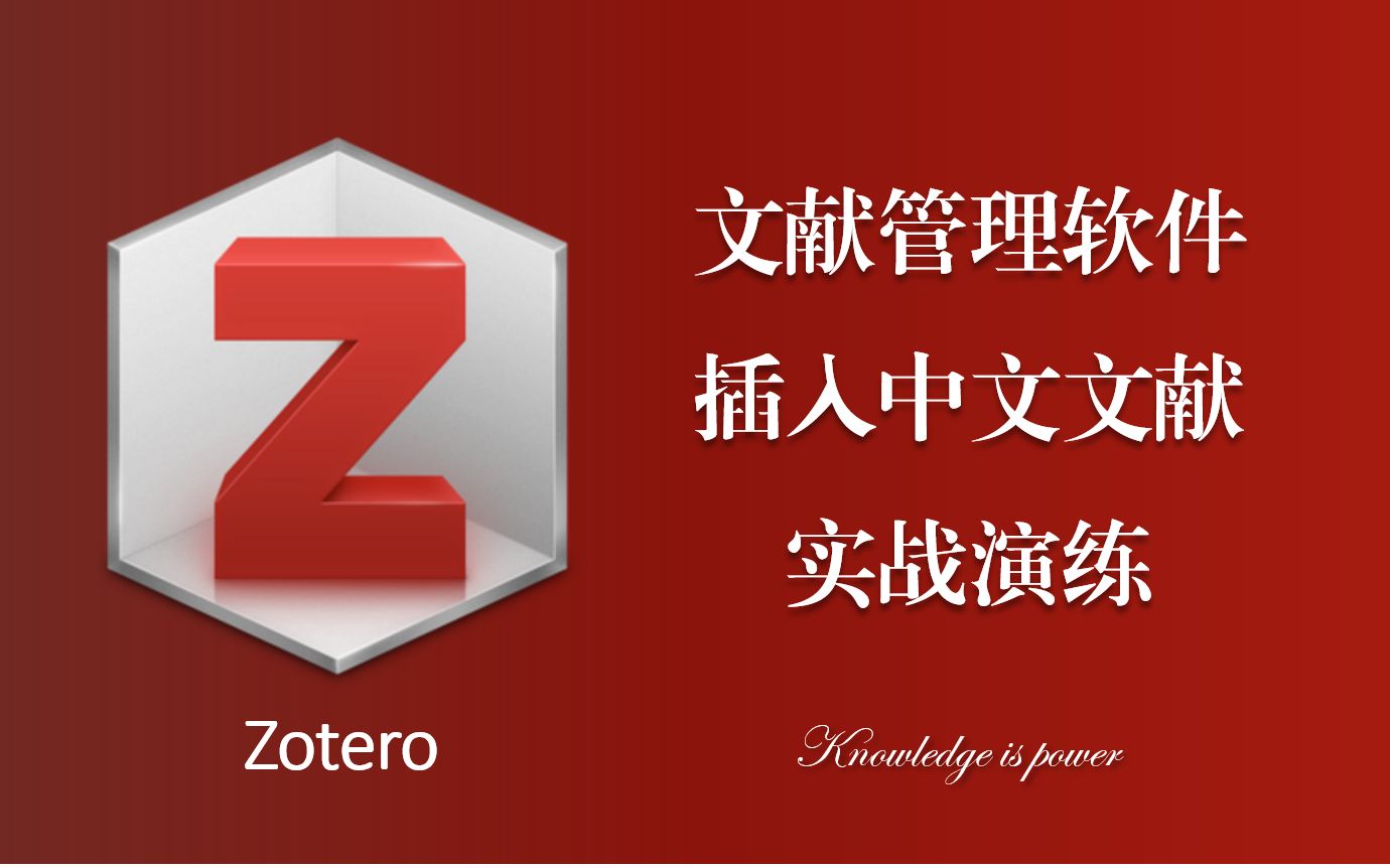 手把手教你Zotero插入中文参考文献哔哩哔哩bilibili