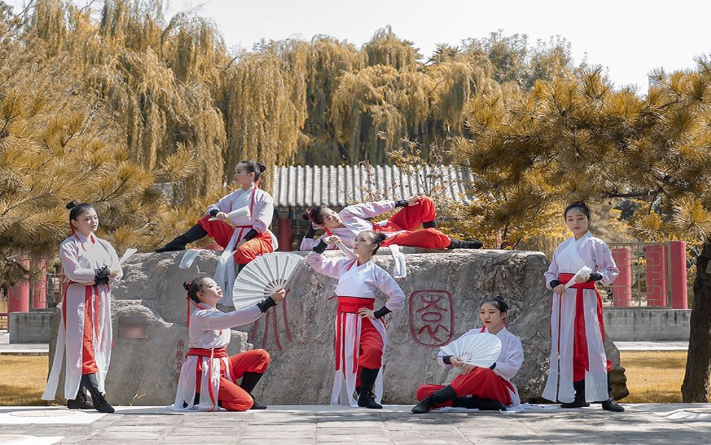 国风美少年太极禅古典舞编舞单色舞蹈