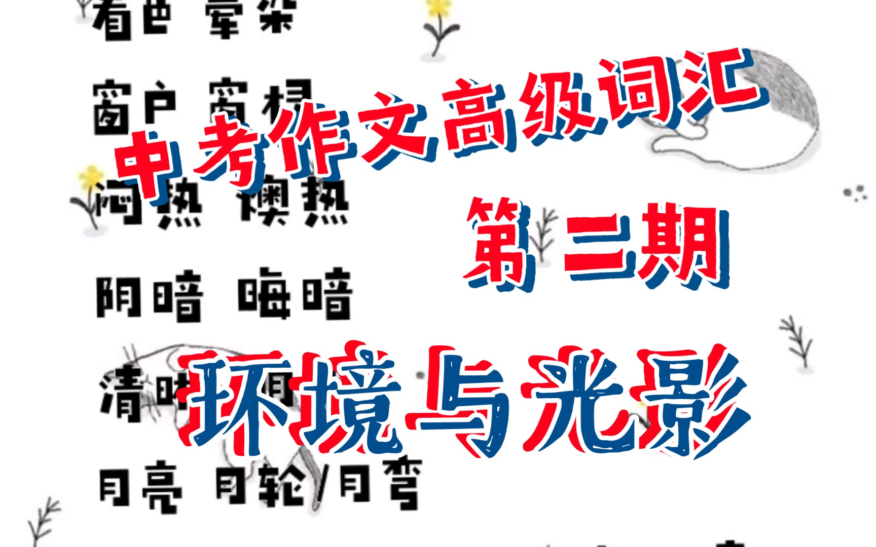 中考真实满分作文的高级词汇,冒死拿到帮你们整理了哔哩哔哩bilibili