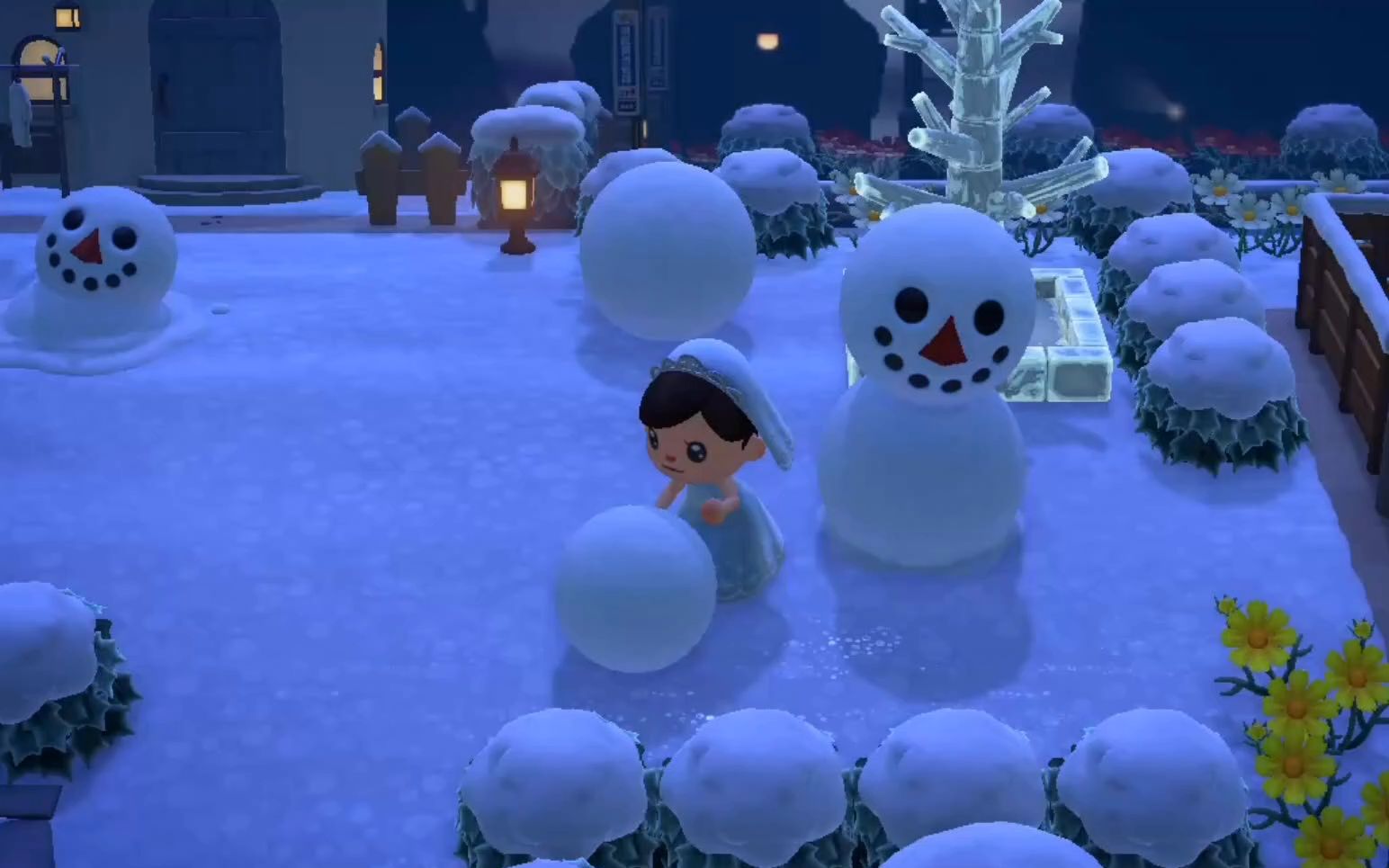 活动作品动森教你冬季堆雪人的各种姿势