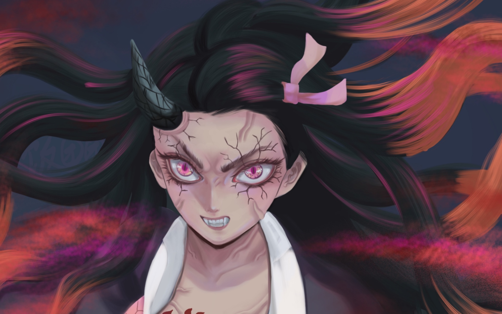 鬼灭之刃 生气的弥豆子