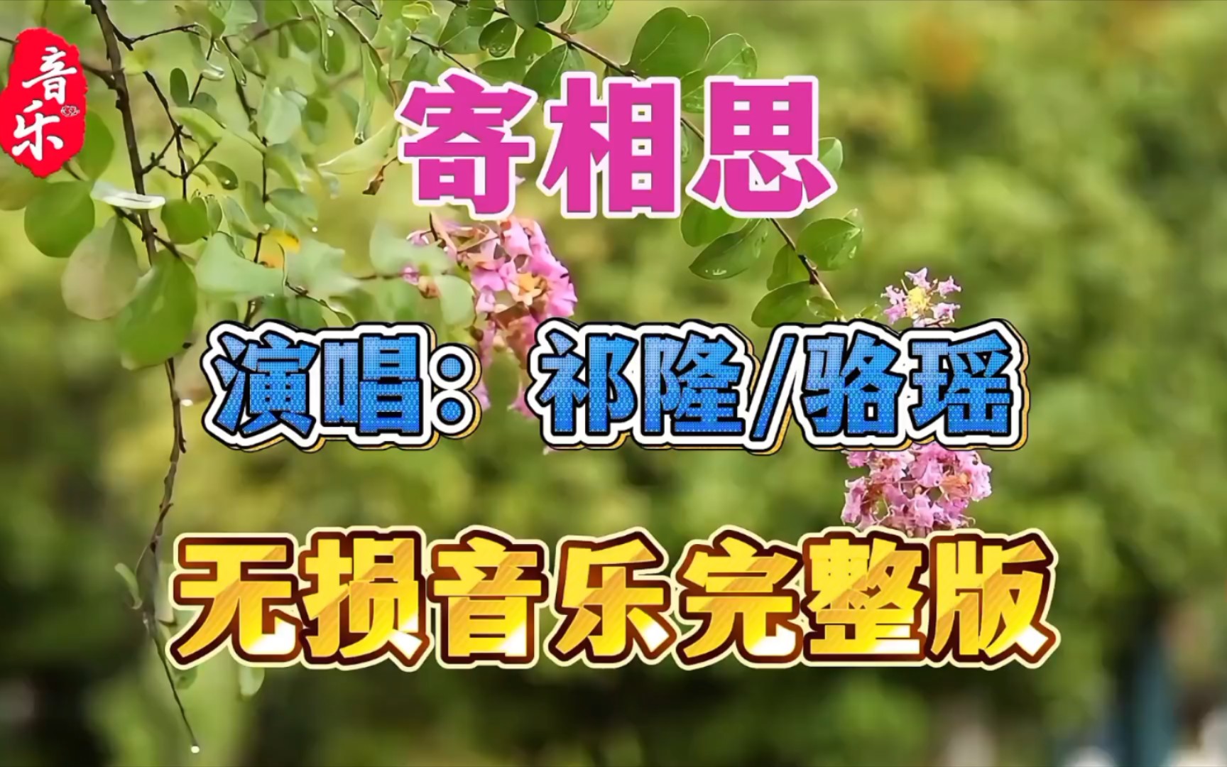 [图]祁隆老师最新作品《寄相思》旋律优美，百听不厌