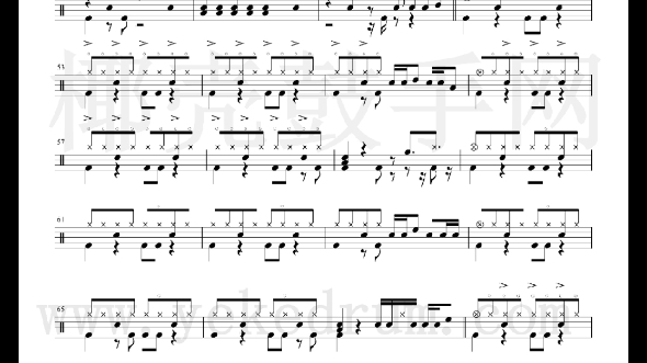 改变自己架子鼓鼓谱可截屏保存有讲解视频有演示视频