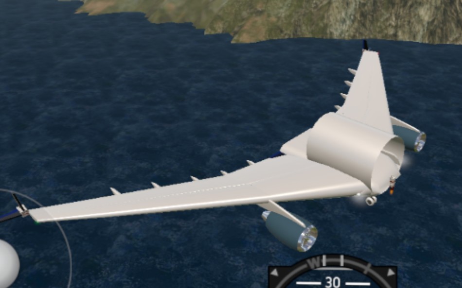 【简飞】飞翼飞机平稳起飞/落地