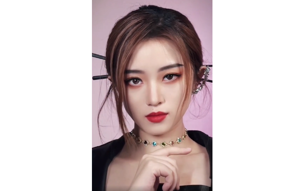 我检讨下巴低太低了有点奇怪仿妆许佳琪许佳琪筷子变装