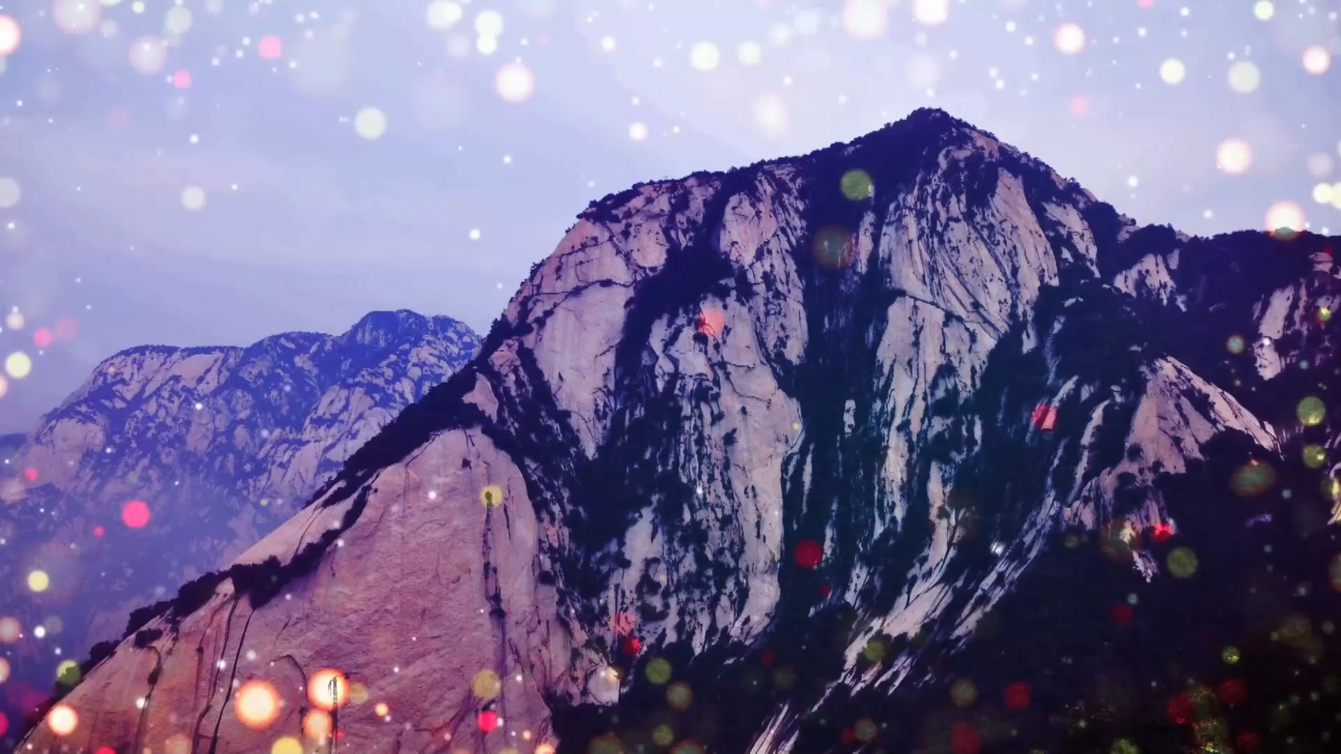 790 华山论剑世间始终你好配乐伴奏led舞蹈舞台大屏幕背景视频素材