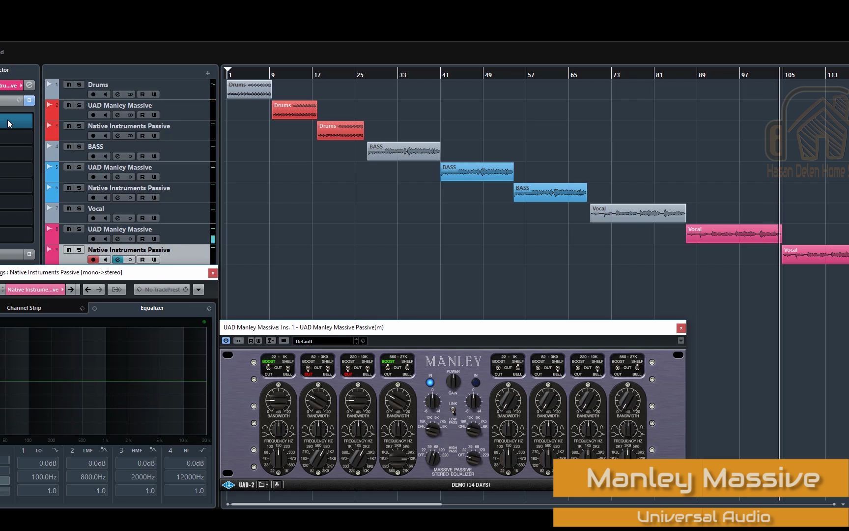 [图]Manley (曼丽) Passive EQ 插件对比 UAD vs Native Instruments