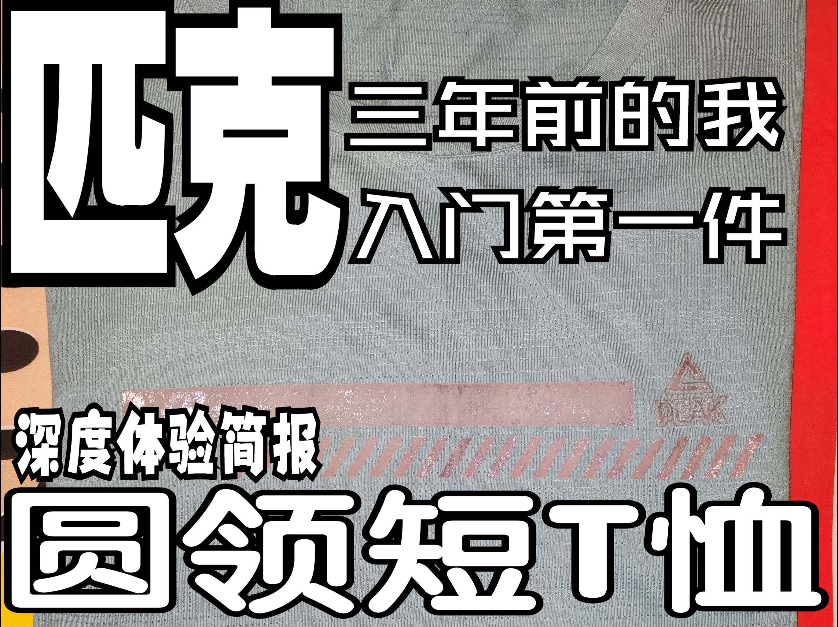 入门时的第一件|匹克「圆领短T恤(2021款)」深度体验使用简报(PEAK/入门选择/F602557)哔哩哔哩bilibili