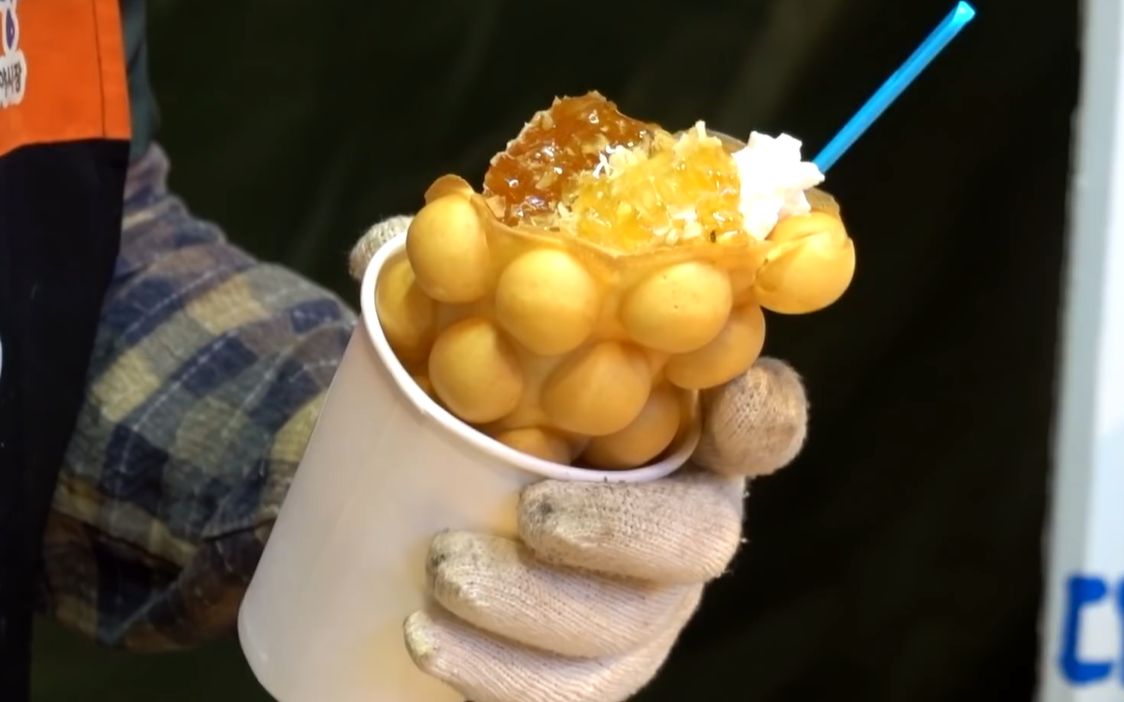 韩国街头小吃——釜山蜂蜜鸡蛋仔