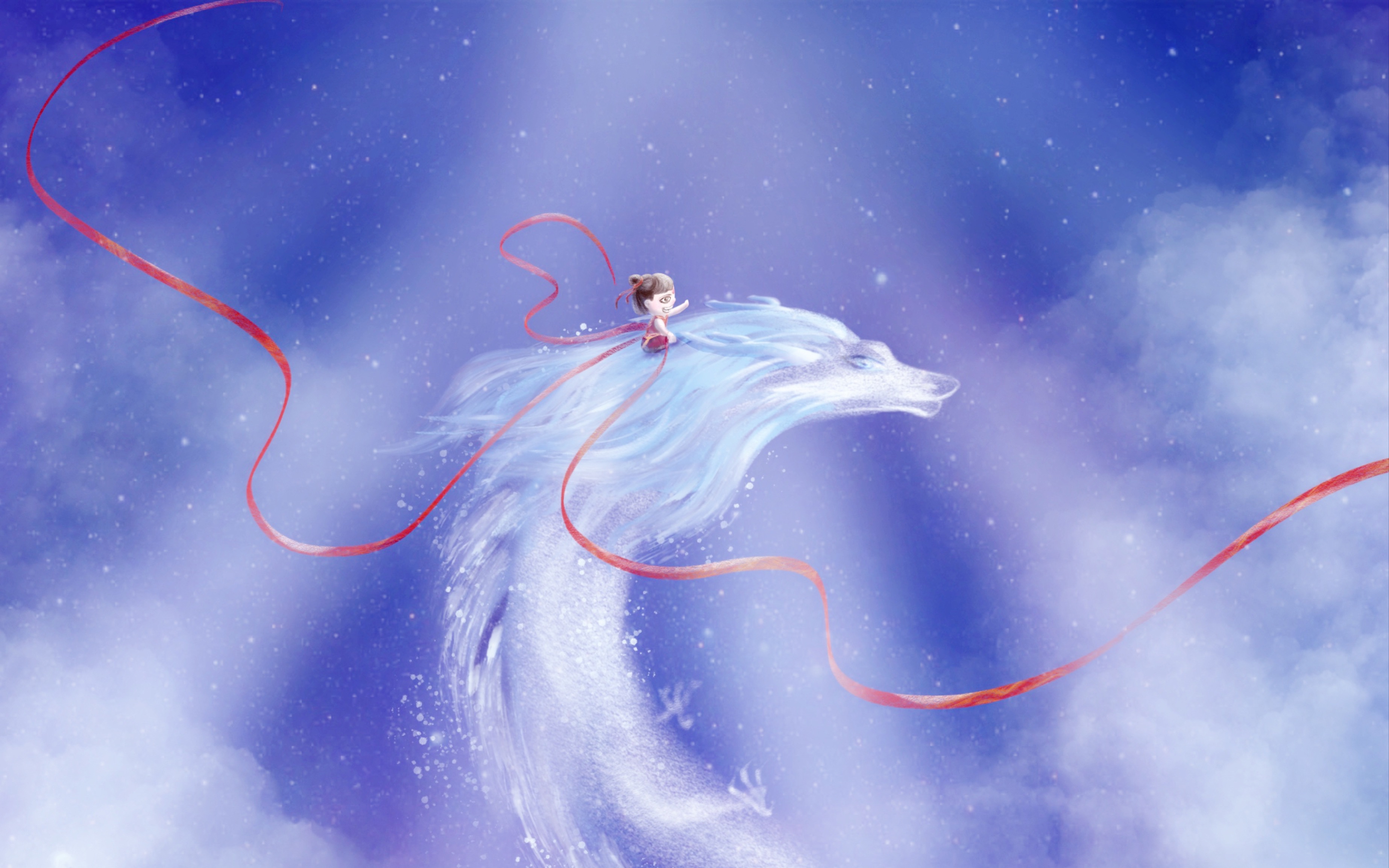 【ipad绘画】教你用procreate带哪吒与敖丙乘风破浪过程_哔哩哔哩 (゜