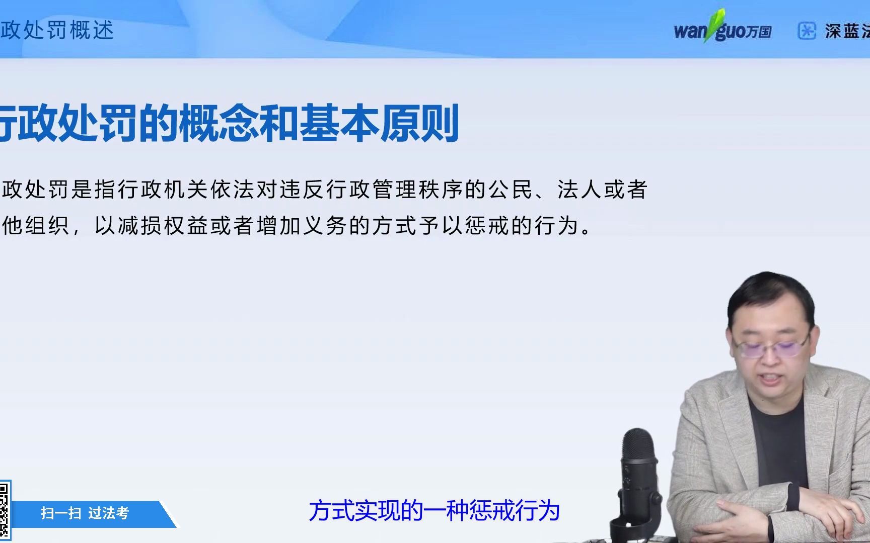 [图]【法考行政法】行政处罚概述、种类与设定-万国深蓝（李佳）