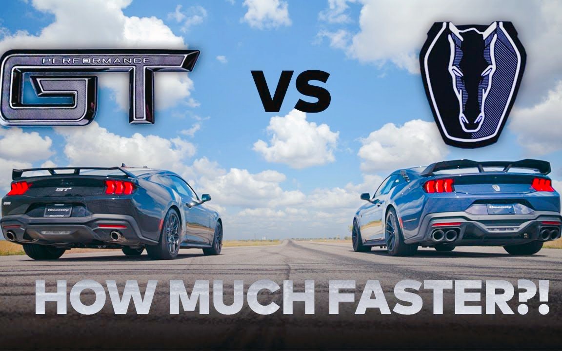 2024福特野马Mustang GT vs. Dark Horse Mustang直线加速哔哩哔哩bilibili