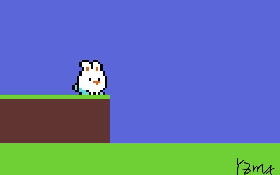 aseprite 像素画 148帧兔子跳