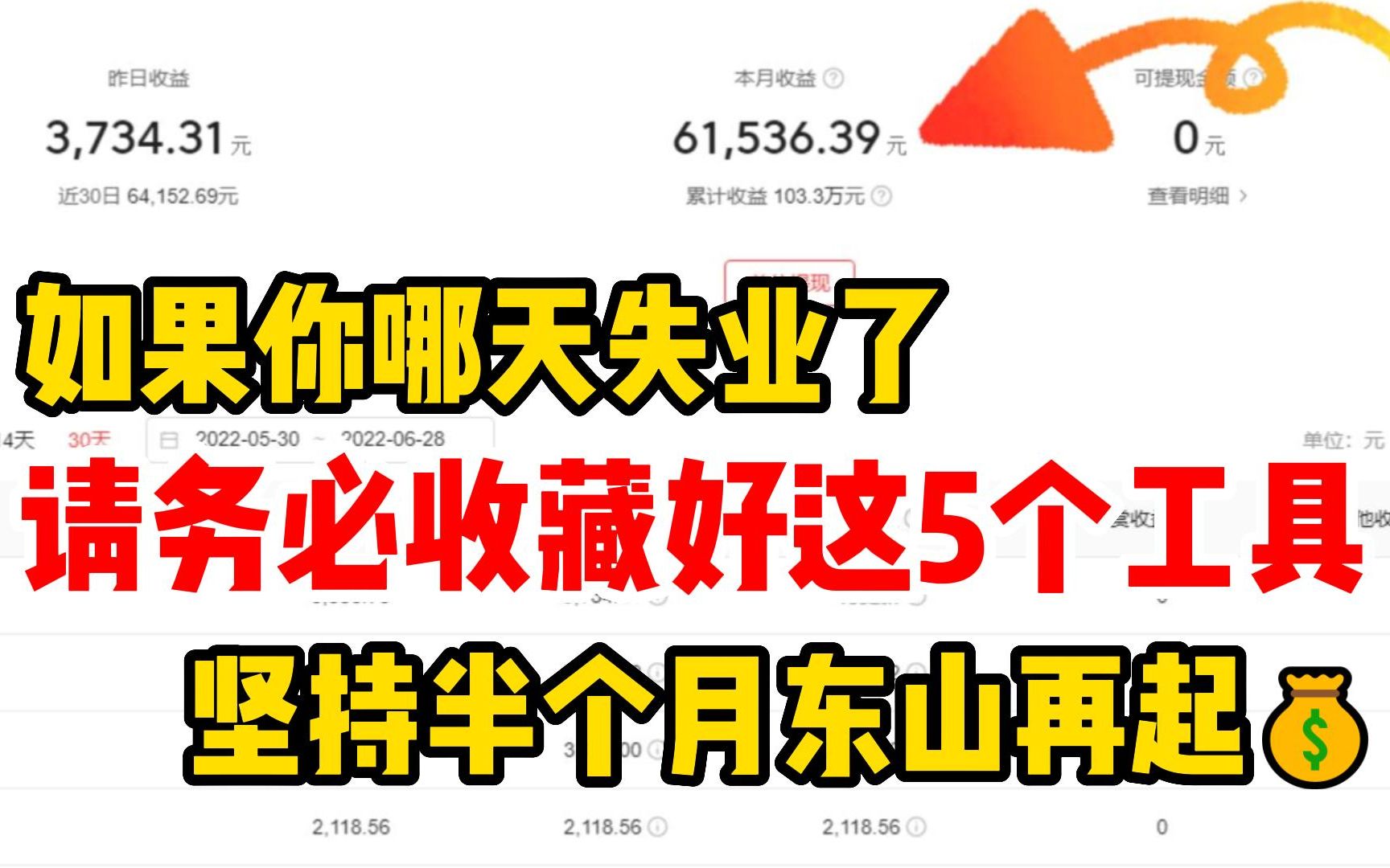 [图]如果你哪天失业了，请务必收藏好这5个工具，坚持半个月东山再起！