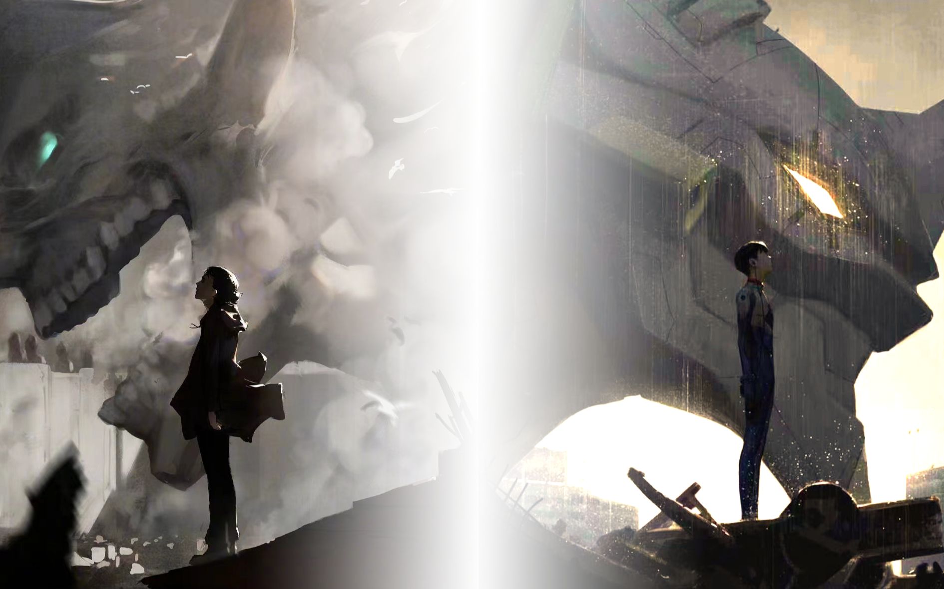 進擊的巨人 & eva「不能逃避 ‖ 無法回頭 」